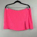 Amanda Uprichard  Dale Hot Pink Slit Mini Skort Size XL Photo 11