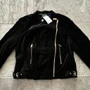 Ralph Lauren Lauren  Stretch-Velvet Moto Jacket Cotton, Size 16 NEW Retail $295 Photo 5