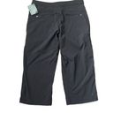 L.L.Bean  Comfort Capri Cropped Trail Pants Black Womens Size 10 New Photo 2