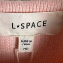 l*space L* Francie Pink Gingham Sweater Mini Dress Cardigan Co-Ord Set Size M Photo 4