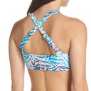 PilyQ  Palmas Blue Tropical Knot Bikini Top Photo 7