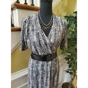 Jones New York  Belted Faux Wrap Dress Sz Medium Photo 7