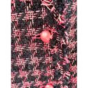 Houndstooth Silkland Woman Navy And Pink Tweed  Blazer Size 3X Photo 3