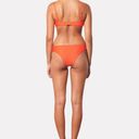 Mara Hoffman NEW  Kay Low Rise Bikini Bottom, Orange, Large Photo 9