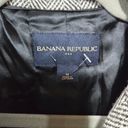 Banana Republic Black Herringbone Metallic Wool Blend Women's Coat Size Medium Photo 9