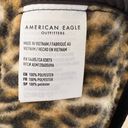 American Eagle  Outfitters Leopard Print Neon Pink Fleece Bomber Jacket Size M Photo 8