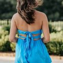 Vestique Blue Strapless Romper Photo 1