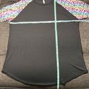 Acting Pro  Rainbow Metallic Leopard Raglan Sleeve Shirt Photo 7