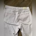 Pistola  High Rose Denim Cropped Jeans Frayed Hem White Size 29 Photo 6