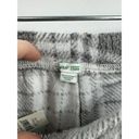 Aerie  Pj Pant Women Medium Grey White Fleece NEW Loungewear Plaid Pajama Jogger Photo 2