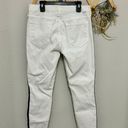 MOTHER Denim White Blue Striped The Looker Ankle Jeans 29 Photo 5