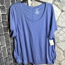 Danskin New With Partial Tag  Now Blue Active Wear Shirt 3X 22W/24W Photo 1