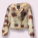 Yoki Nwt  New York Outerwear Collection 100% Vegan Fur Cow Print Fuzzy CoatJacket Photo 0