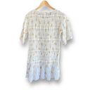 Rebecca Taylor  Marigold Fleur Ines Cream Smocked Cottagecore Dress Women's XS Photo 3