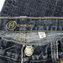 Bebe  Carmen Interlk Bootcut Jeans Dark Blue Size 29 Petite Photo 6