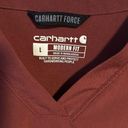 Carhartt  Force Modern fit Scrub top in rust color size Large Photo 1