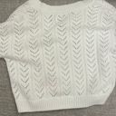 Hollister White Crop Sweater Photo 3