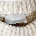 Everlane  Diamond Stitch Cloud Crewneck Wool Blend Sweater S Tan Photo 4