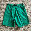 Polo Green Vintage  Sport Shorts Cotton High Waisted Buckle Belt Shorts Photo 0