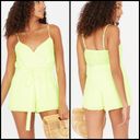 Revamped  Wrap Front Neon Green Romper Size S Photo 2