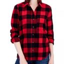 Style & Co  Cotton Buffalo Plaid Flannel Shirt, Black & Red New w/Tag $49.50 Photo 5