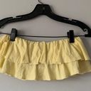 American Eagle Light yellow double ruffled bandeau top  Photo 1