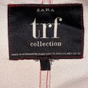 ZARA  TRF Laser Red Faux Patent Leather Raincoat Photo 5