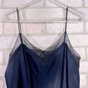 Vince  Lace Edge Silk Camisole in Navy Size M Photo 6