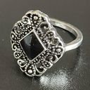 Onyx stone woman ring size 6.5 Photo 2