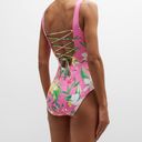Tommy Bahama Orchid Garden Reversible Lace-Back One-Piece Swimsuit NEW Photo 4
