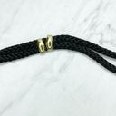 Twisted Gold Tone Black  Rope Butterfly Buckle Belt Size Small S Photo 7