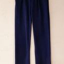 Betabrand  Straight-Leg Classic Dress Pant Yoga Pant in Navy Blue Medium Photo 1