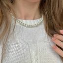 American Vintage Vintage “Venya” Pearl Necklace Hand Knotted Silver Tone Pearlcore Elegant Style Photo 0