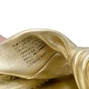 J.Crew  Leather Menorca Padded Twist Knot Flat Sandals Gold Metallic Size 7 Photo 6