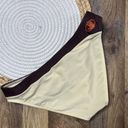 Body Glove  Bikini Swim Bottoms Size Medium Ivory Brown Retro Pattern Photo 1