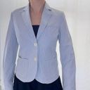 Tommy Hilfiger Vintage 90s  Pinstripe Linen Blazer - Blue/White - 4 Photo 4