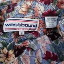 Westbound Vintage 80's 90's retro floral print button shirt blouse top SMALL Photo 4