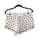 NWT PLUSH Revolve Strawberry Satin Short Pajama Set W/ Eyemask Sz S White Photo 5