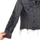 ALLSAINTS  Philly Embroidered Distressed Denim Jacket Sz XS Photo 1