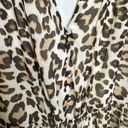 Divided  H&M Leopard Print Dress Women's Fit and Flare Tan Size 4 Long Sleeve Tan Photo 5