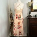 In Bloom  Midi Pink Floral Slip Dress Size Medium Photo 2