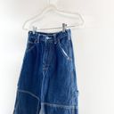 Brandy Melville John Galt /  High Rise Cargo Carpenter Jeans Blue One Size Photo 6