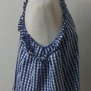 Abound  Gingham Cold Shoulder Blouse Size M Photo 69