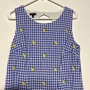 Talbots  Lemons & Gingham Shift Dress Size 8 Photo 4