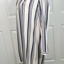 Ulla Johnson Sz 10  Sailor Regatta White Striped Silk Blend Shirt Dress Photo 6