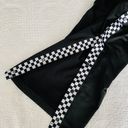 Vans Black Straight Leg Checkered Hem Pants Photo 3