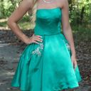 Sherri Hill Green  homecoming dress with pockets Photo 2