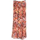 Nasty Gal  Floral Abstract High Waist Wide Leg Pants Size 14 Pull On Groovy Slack Photo 4