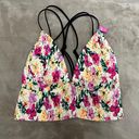 PINK - Victoria's Secret Multicolor Flower Padded Bralette Photo 0