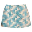 Lady Hagen  Golf pickle ball Skirt Skort Turquoise Blue Dot Square Cotton size 4 Photo 4